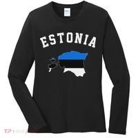 Estonian Flag Estonia Women's Long Sleeve Shirt thumb 0