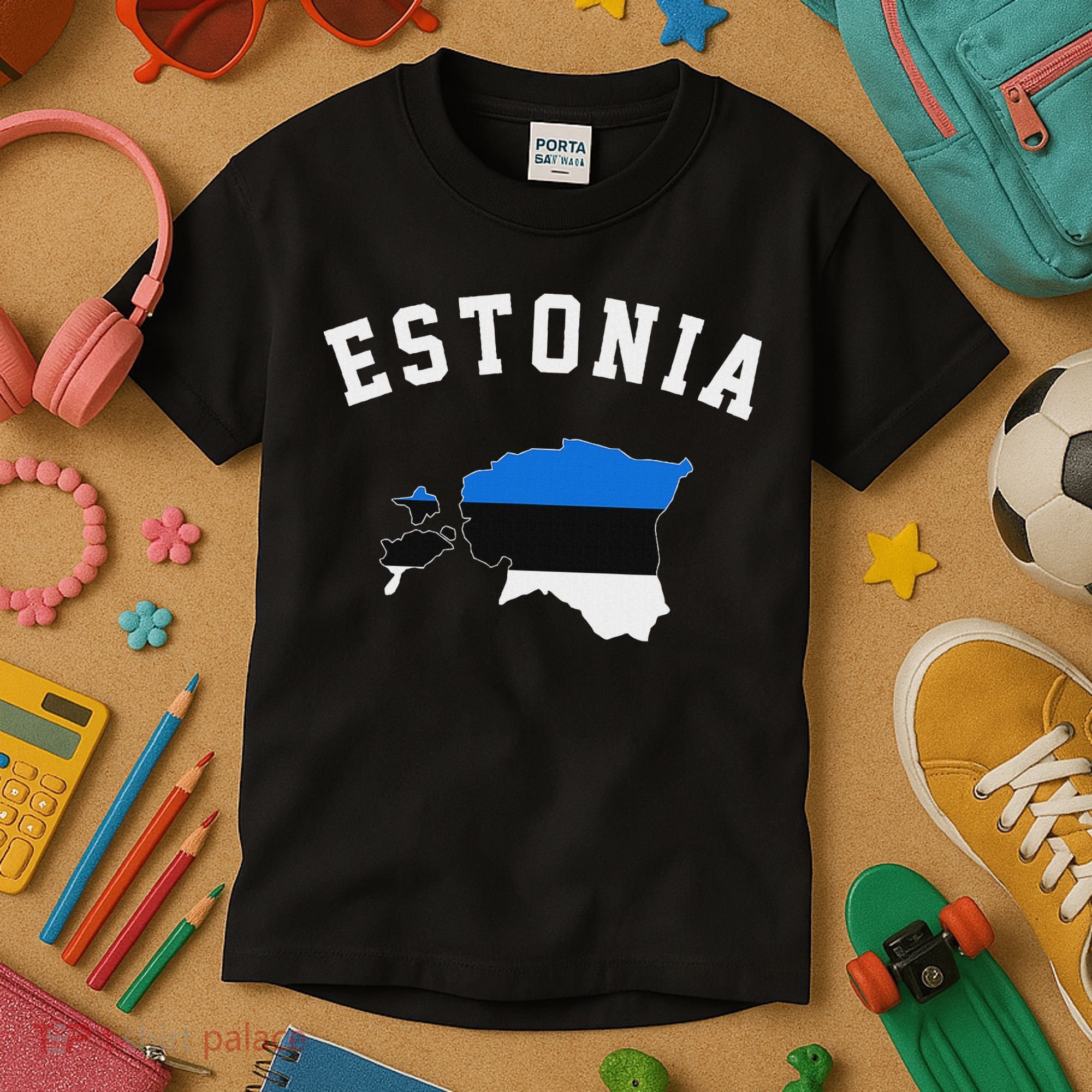 Estonian Flag Estonia Kids T-Shirt