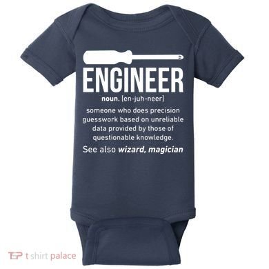 Engineer Funny Baby Bodysuit
