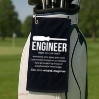 Engineer Funny Golf Towel thumb 2