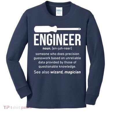 Engineer Funny Kids Long Sleeve Shirt