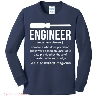 Engineer Funny Kids Long Sleeve Shirt