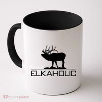Elkaholic Funny Elk Hunting Gift Coffee Mug thumb 0