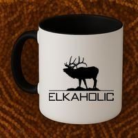 Elkaholic Funny Elk Hunting Gift Coffee Mug thumb 2