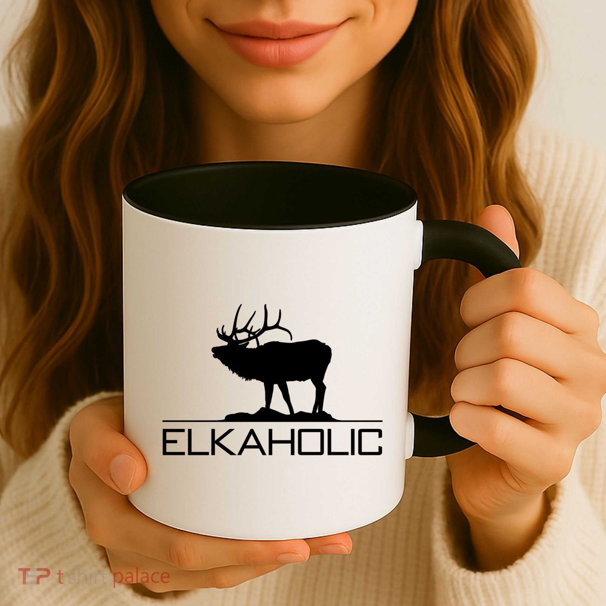 Elkaholic Funny Elk Hunting Gift Coffee Mug