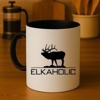 Elkaholic Funny Elk Hunting Gift Coffee Mug thumb 4