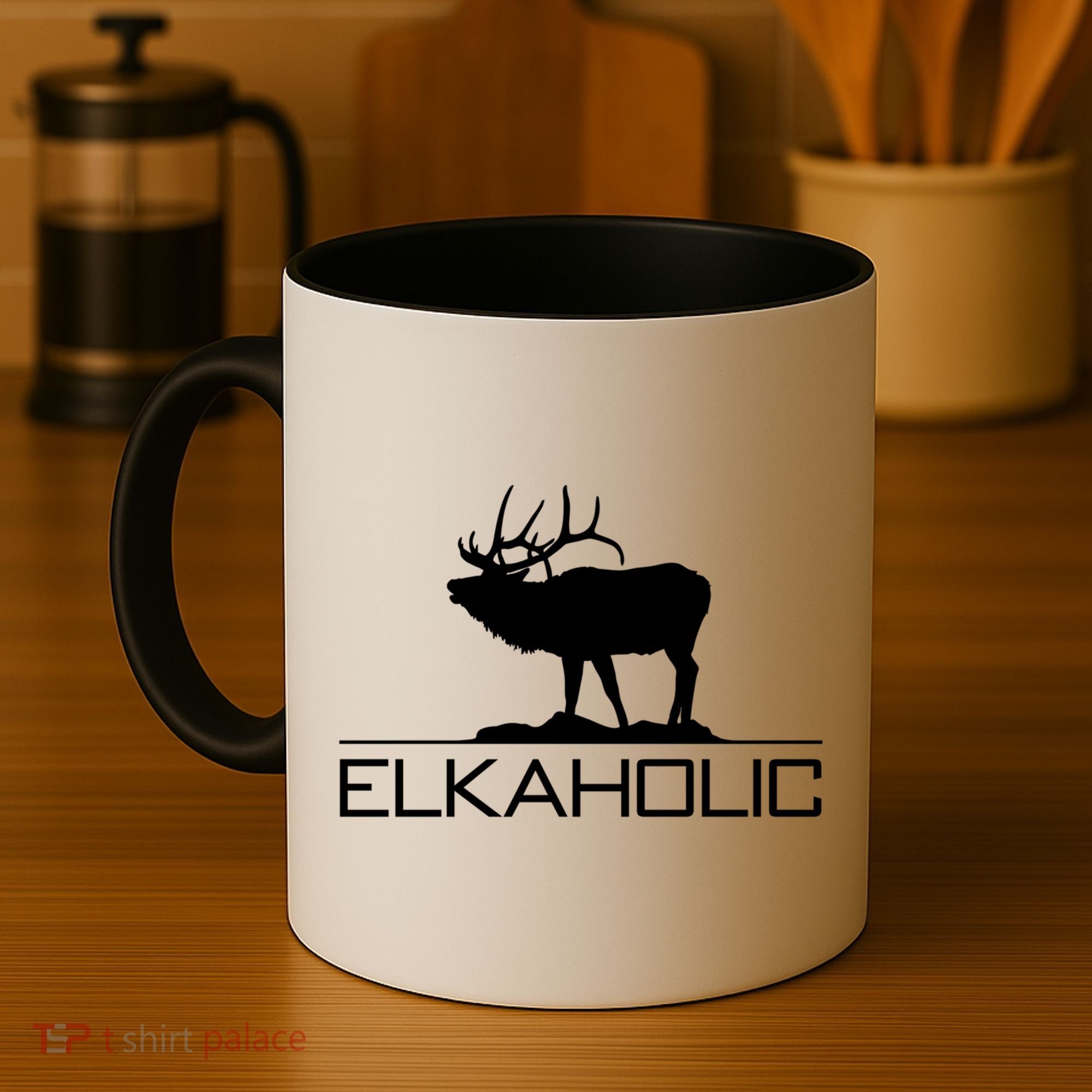 Elkaholic Funny Elk Hunting Gift Coffee Mug