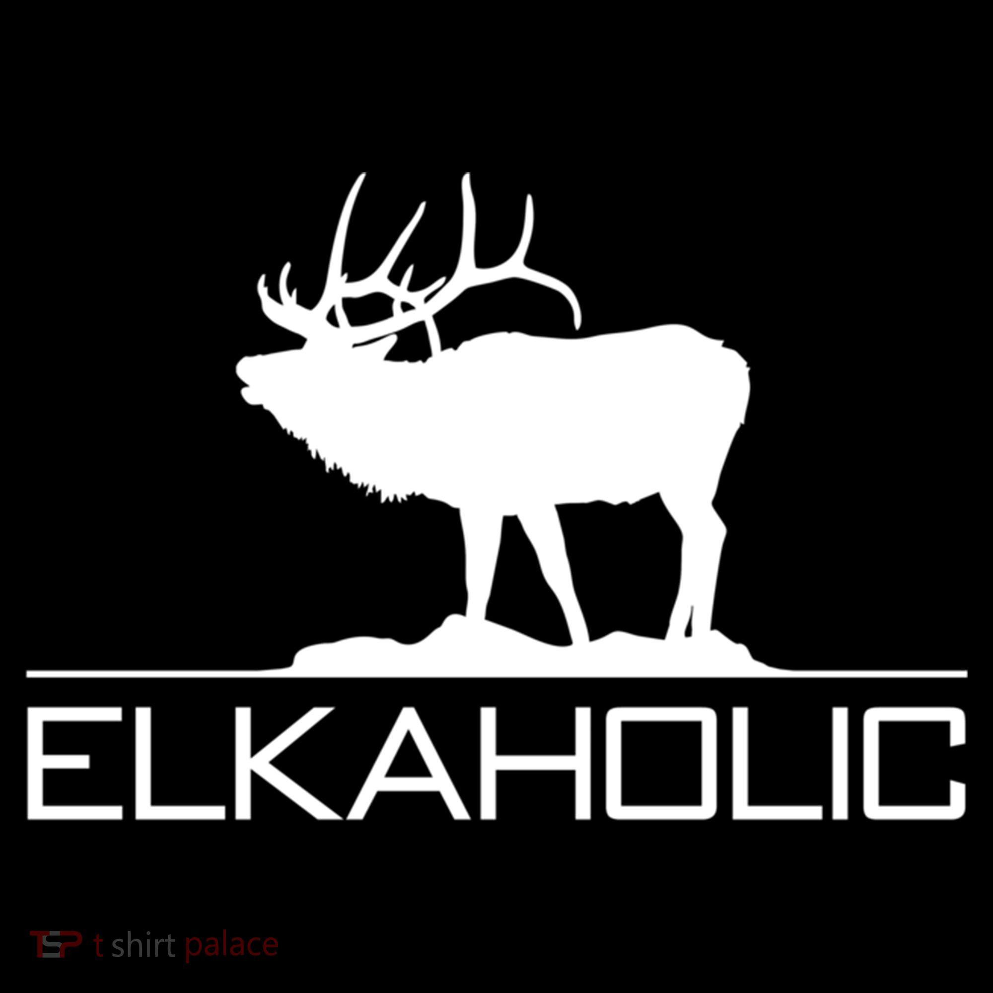 Elkaholic Funny Elk Hunting Gift Women's Hoodie