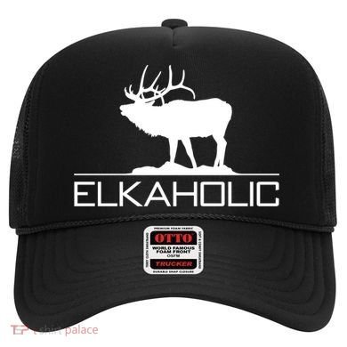 Elkaholic Funny Elk Hunting Gift Hat