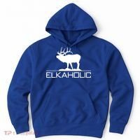 Elkaholic Funny Elk Hunting Gift Hoodie thumb 0