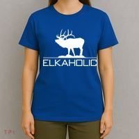 Elkaholic Funny Elk Hunting Gift T-Shirt thumb 4