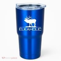 Elkaholic Funny Elk Hunting Gift Tumbler thumb 0
