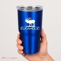 Elkaholic Funny Elk Hunting Gift Tumbler thumb 2