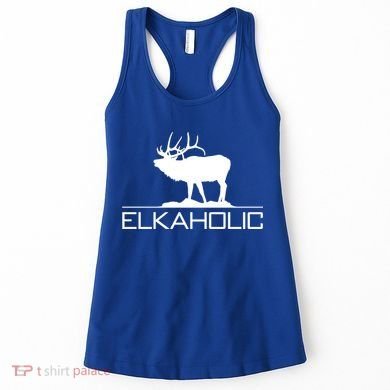 Elkaholic Funny Elk Hunting Gift Women's Tank Top