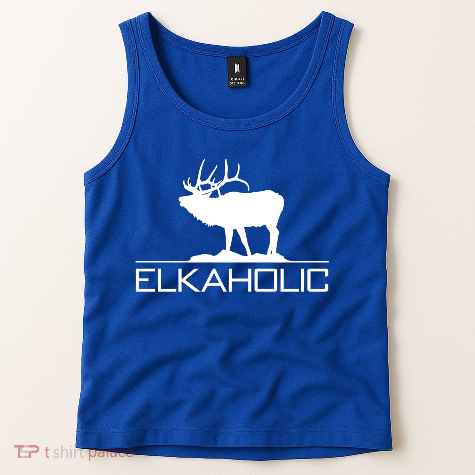 Elkaholic Funny Elk Hunting Gift Tank Top
