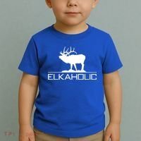 Elkaholic Funny Elk Hunting Gift Toddler T-Shirt thumb 2