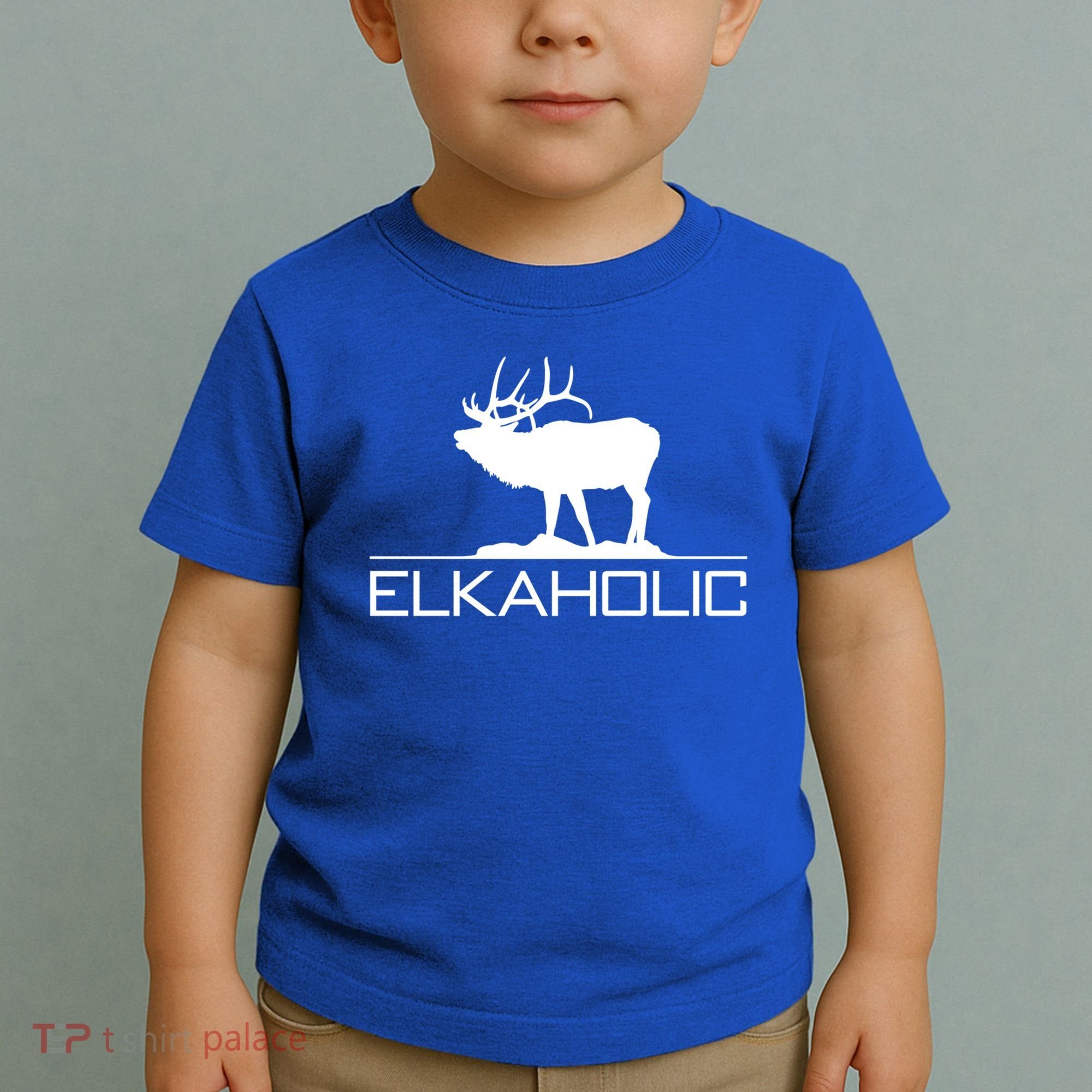 Elkaholic Funny Elk Hunting Gift Toddler T-Shirt
