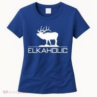 Elkaholic Funny Elk Hunting Gift Women's T-Shirt thumb 0