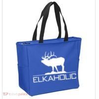 Elkaholic Funny Elk Hunting Gift Tote Bag thumb 2