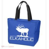 Elkaholic Funny Elk Hunting Gift Tote Bag thumb 3