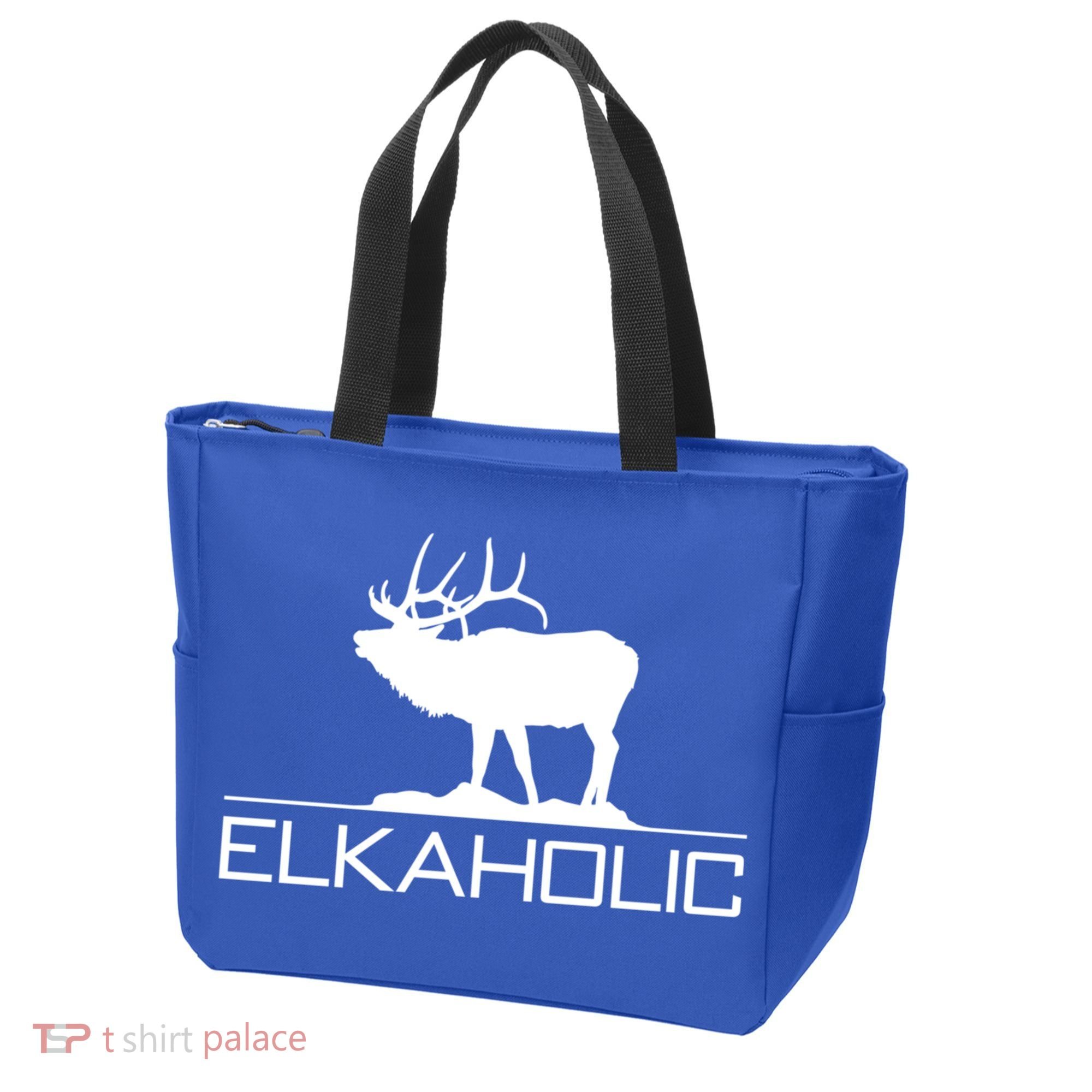 Elkaholic Funny Elk Hunting Gift Tote Bag