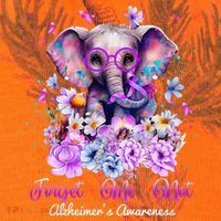 Elephant Flower Forget Me Not Alzheimers Awareness Month Kati Licensed 12" Camo Cuffed Beanie thumb 2