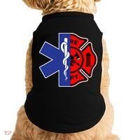 EMT Firefighter Firefighter Two Sided EMS Gift Doggie Tank thumb 0