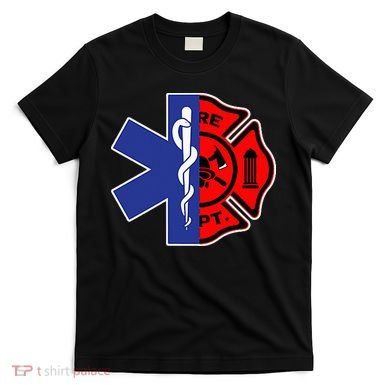 EMT Firefighter Firefighter Two Sided EMS Gift T-Shirt