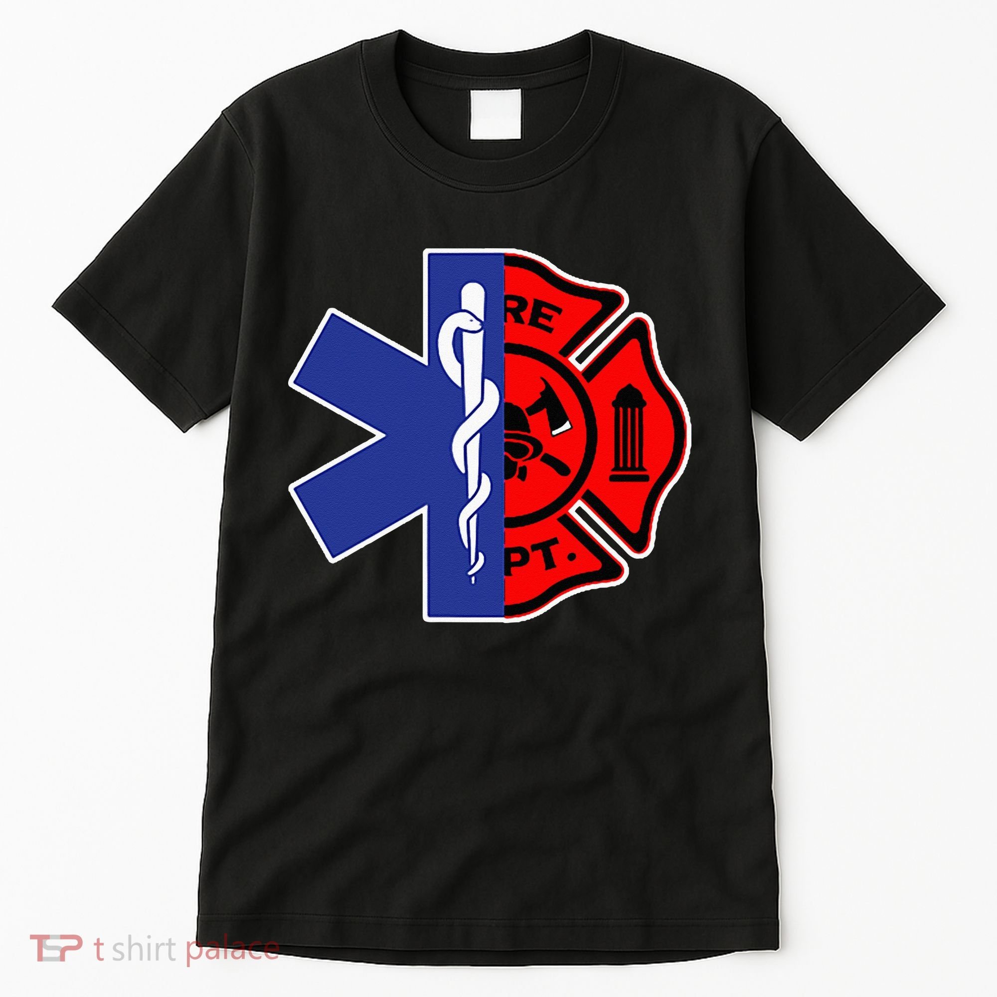 EMT Firefighter Firefighter Two Sided EMS Gift Tall T-Shirt