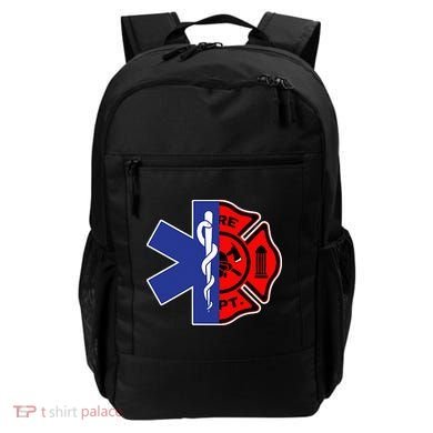 EMT Firefighter Firefighter Two Sided EMS Gift Backpack