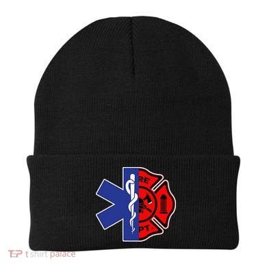 EMT Firefighter Firefighter Two Sided EMS Gift Beanie
