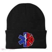 EMT Firefighter Firefighter Two Sided EMS Gift Beanie thumb 0