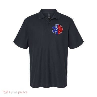 EMT Firefighter Firefighter Two Sided EMS Gift Polo