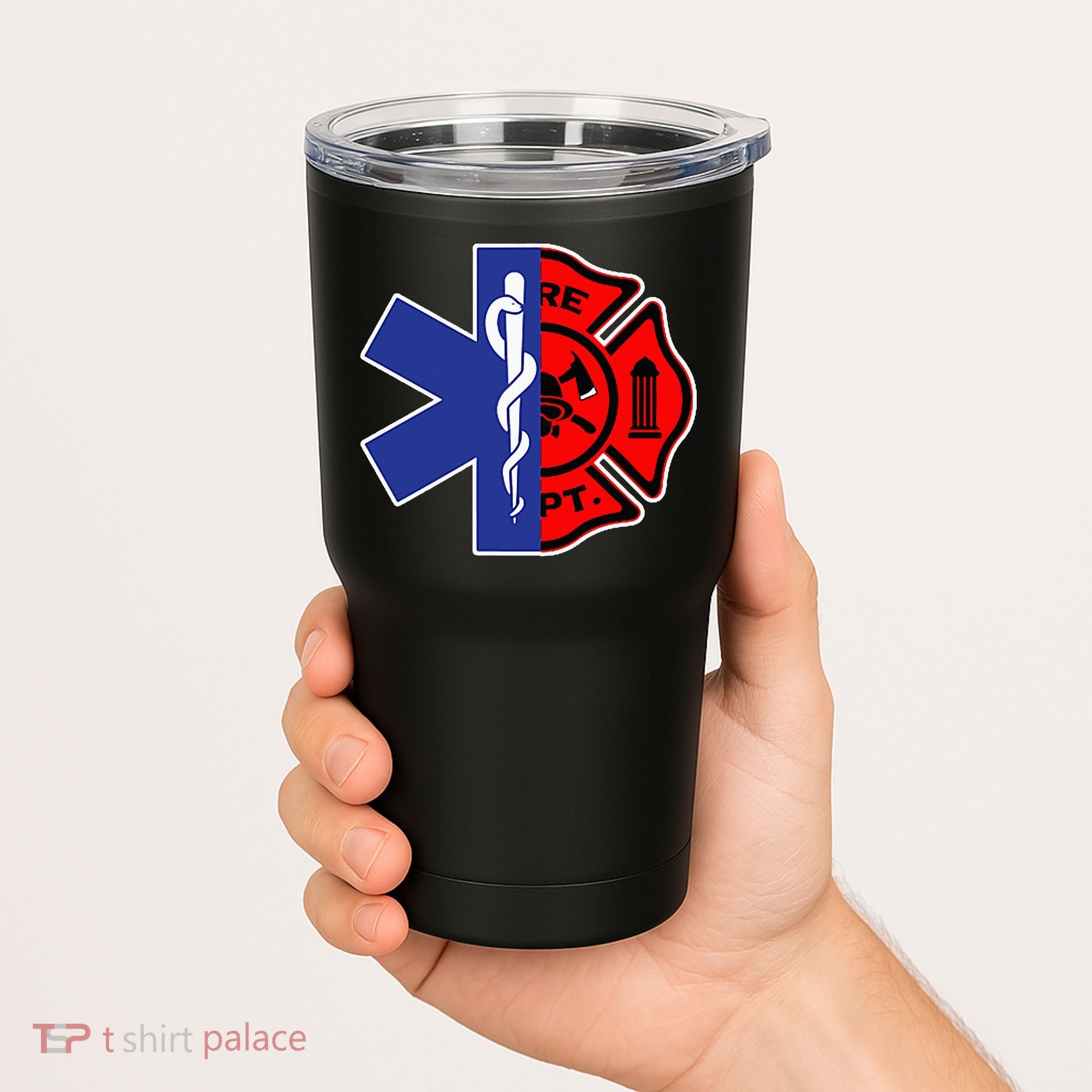 EMT Firefighter Firefighter Two Sided EMS Gift Tumbler