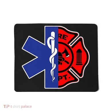 EMT Firefighter Firefighter Two Sided EMS Gift Mousepad