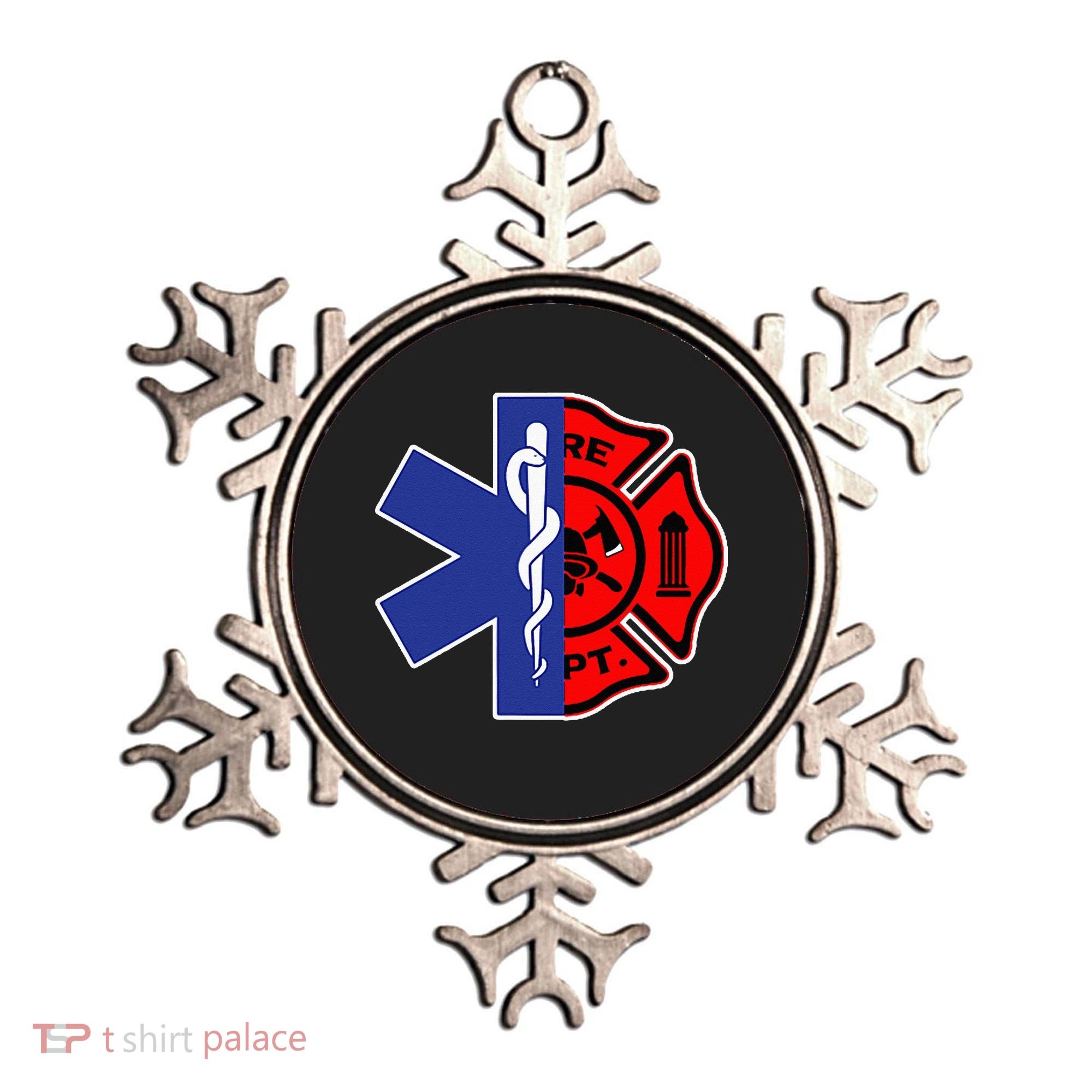 EMT Firefighter Firefighter Two Sided EMS Gift Ornament
