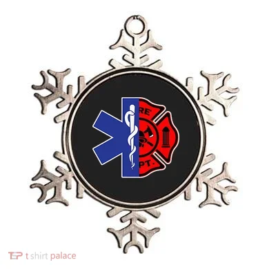 EMT Firefighter Firefighter Two Sided EMS Gift Ornament