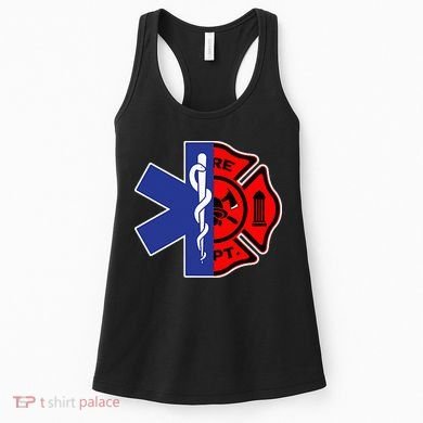 EMT Firefighter Firefighter Two Sided EMS Gift Women's Tank Top