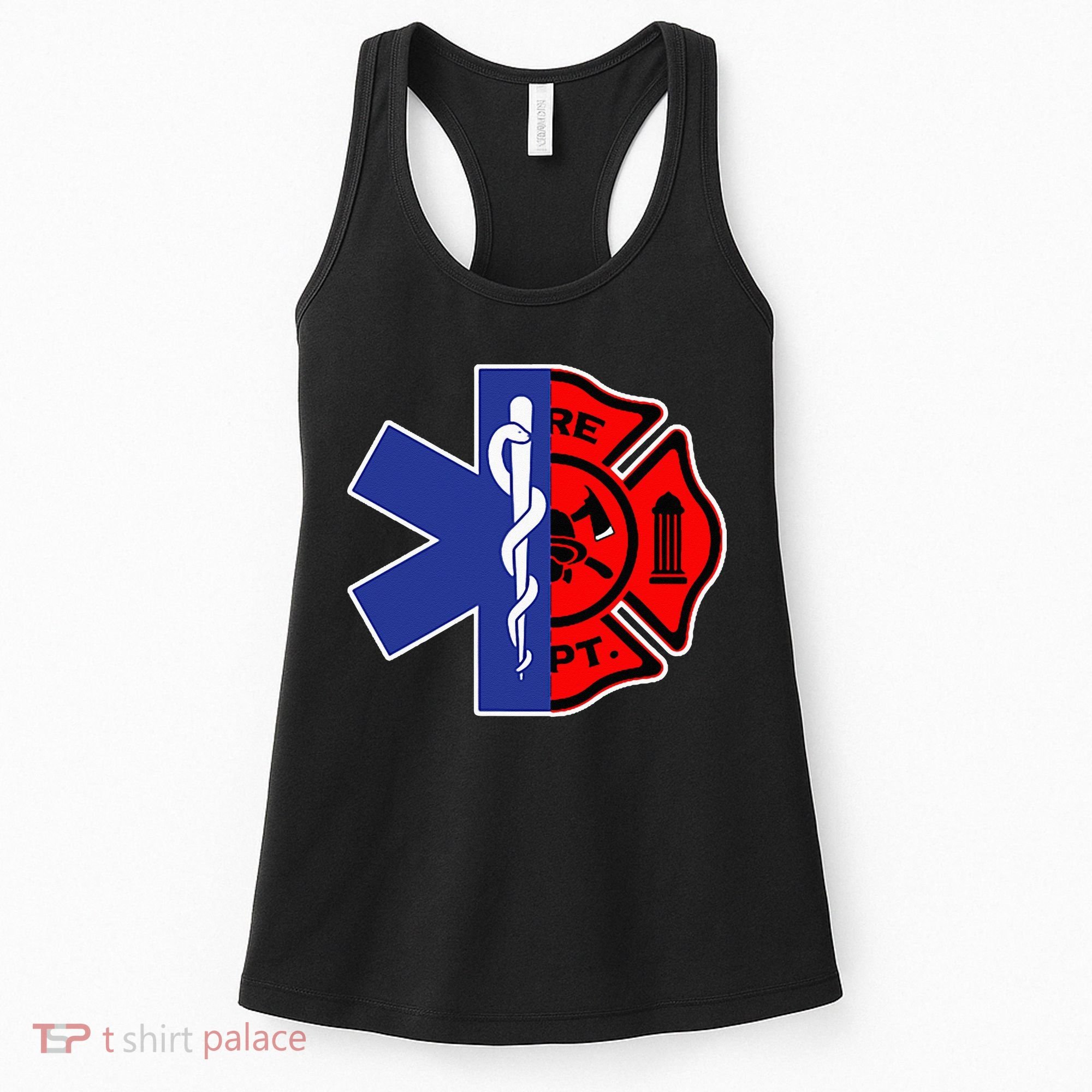 EMT Firefighter Firefighter Two Sided EMS Gift Women's Tank Top