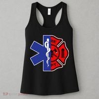 EMT Firefighter Firefighter Two Sided EMS Gift Women's Tank Top thumb 3
