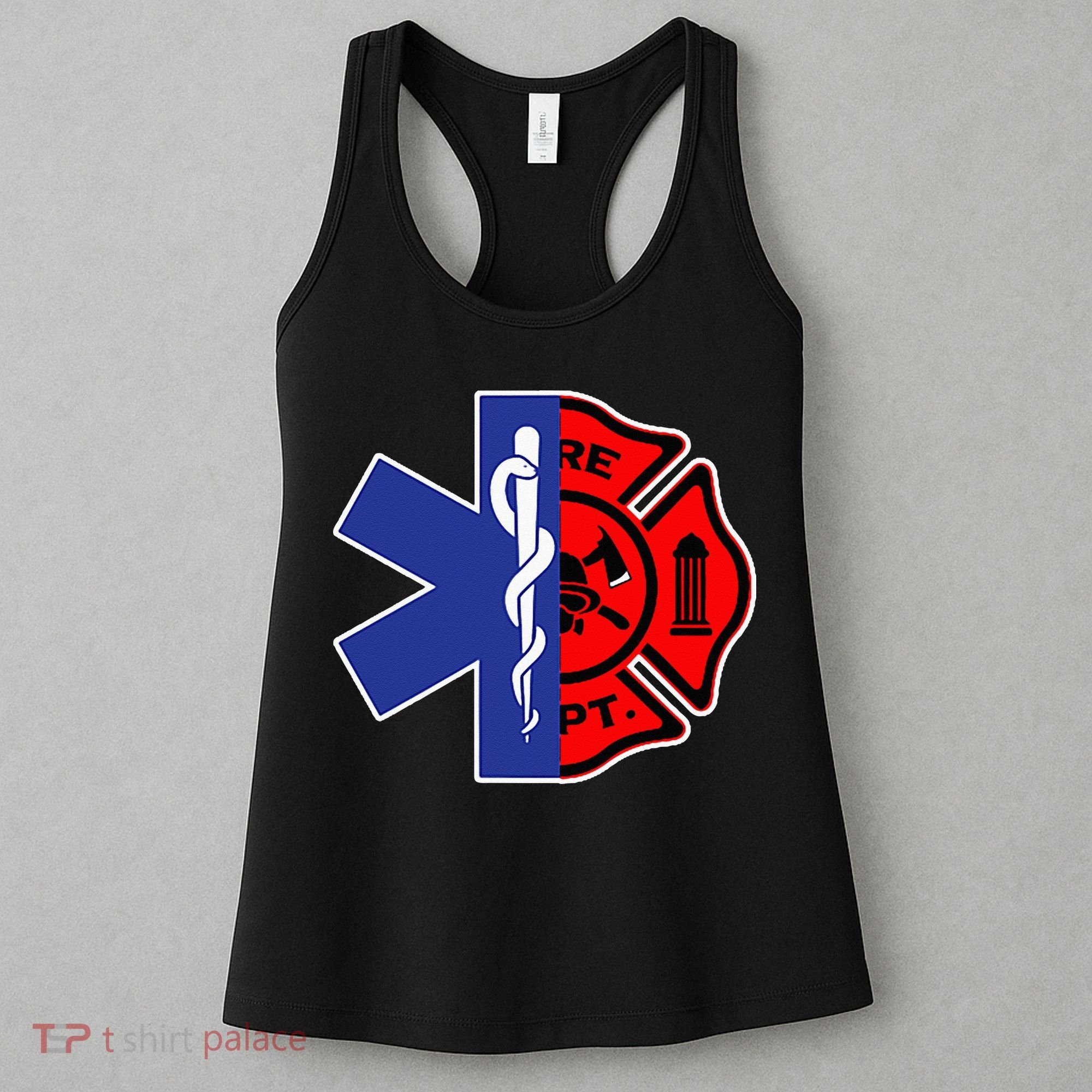EMT Firefighter Firefighter Two Sided EMS Gift Women's Tank Top