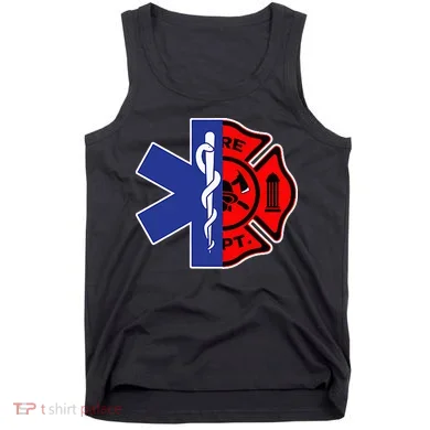 EMT Firefighter Firefighter Two Sided EMS Gift Tank Top