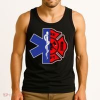 EMT Firefighter Firefighter Two Sided EMS Gift Tank Top thumb 3