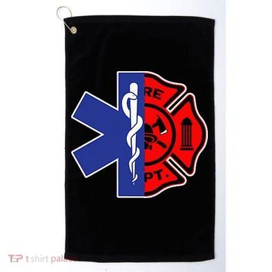 EMT Firefighter Firefighter Two Sided EMS Gift Golf Towel