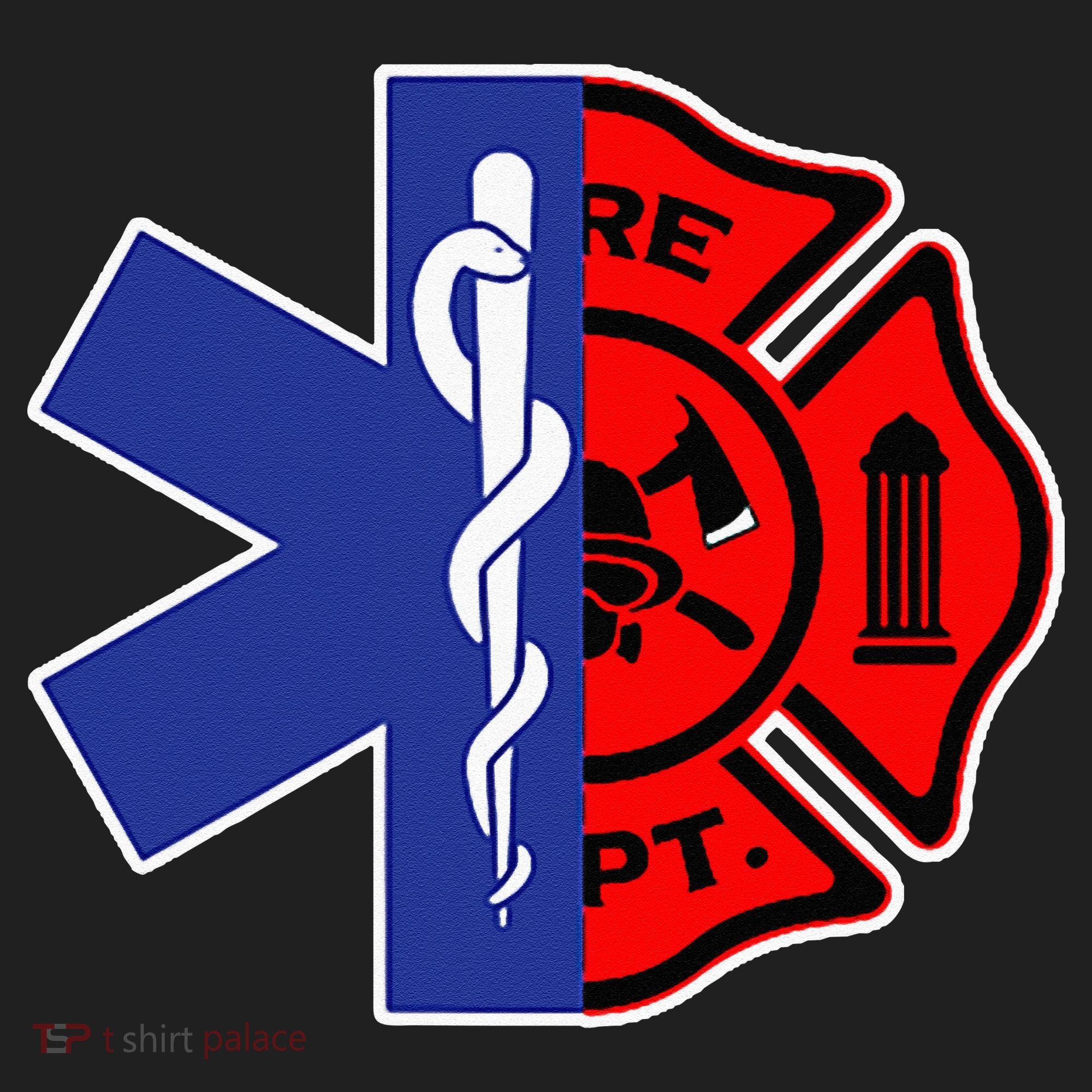 EMT Firefighter Firefighter Two Sided EMS Gift Golf Towel