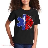 EMT Firefighter Firefighter Two Sided EMS Gift Kids T-Shirt thumb 2