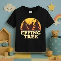 Effing Tree Funny Vintage Golfing Toddler T-Shirt thumb 3