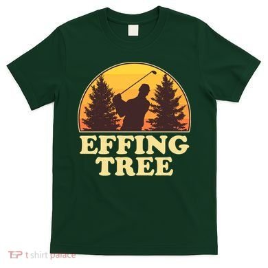 Effing Tree Funny Vintage Golfing T-Shirt