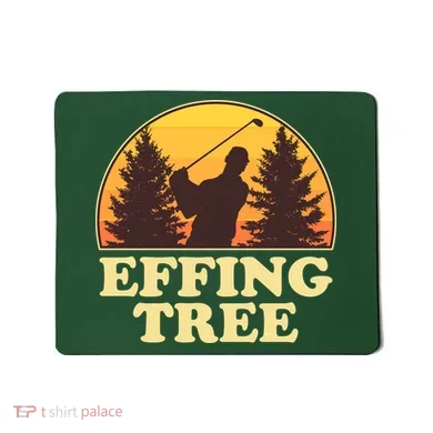 Effing Tree Funny Vintage Golfing Mousepad