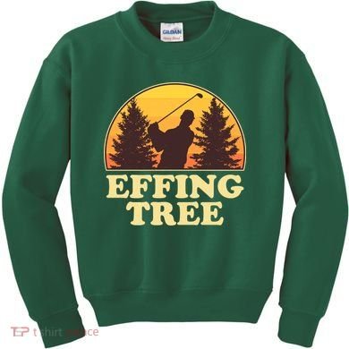 Effing Tree Funny Vintage Golfing Kids Sweatshirt